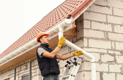 Pose et remplacement de gouttières à Roquettes